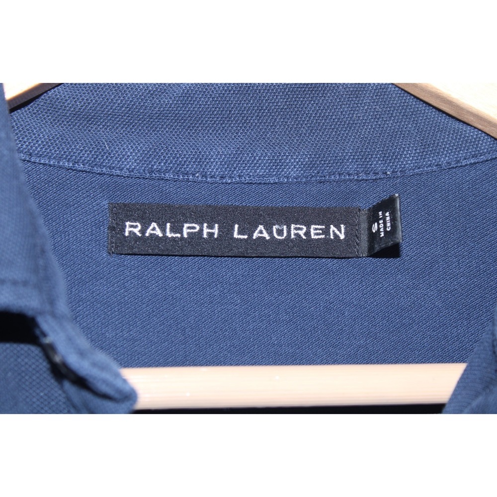 Ralph Lauren Black Label Men's Small Navy Blue Short Sleeve Polo Shirt - Picture 4 of 9